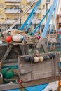 round buoys as ram protection on ship