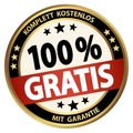 round business button - 100% gratis (german Royalty Free Stock Photo