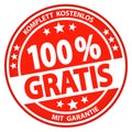round business button - 100% gratis (german Royalty Free Stock Photo
