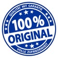 round business button - 100% original (german Royalty Free Stock Photo