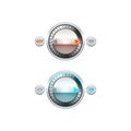 Round Button Set Royalty Free Stock Photo