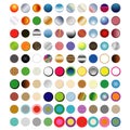 100 round buttons pack