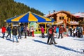 Round cafe at Bunderishka polyana, ski resort