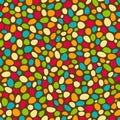 Round candy abstract seamless vector pattern. Royalty Free Stock Photo