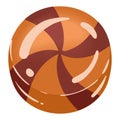round caramel icon
