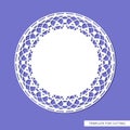 Round carved blank. Royalty Free Stock Photo