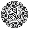 Round Celtic Design. Celtic mandala