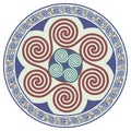 Round Celtic Design. Celtic mandala