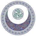 Round Celtic Design. Celtic mandala