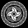 Round Celtic, Scandinavian Design, Celtic pattern Royalty Free Stock Photo