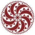 Round Celtic, Scandinavian Design, celtic pattern Royalty Free Stock Photo