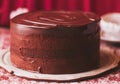 Round chocolate cake