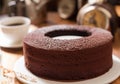 Round chocolate cake