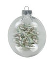 Round Christmas Ornament full of Money