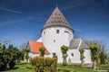 Round church Ols Kirke St. on Bornholm Royalty Free Stock Photo