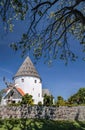 Round church st. Ols Kirke on Bornholm Royalty Free Stock Photo