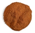Round cinnamon powder