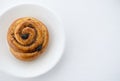 Round cinnamon roll Royalty Free Stock Photo