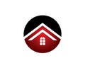 Round circle roof house icon Royalty Free Stock Photo