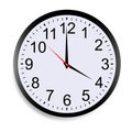 Round clock face showing four o`clock Royalty Free Stock Photo