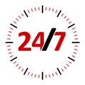 Round-the-clock service icon 2