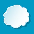 Round cloud icon