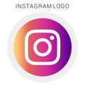 Round Colored Instagram logo with vector Ai file