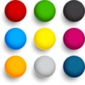 Round colorful balls. Royalty Free Stock Photo