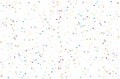 Round confetti colorful. Small and large scale. Vector illustration. Chaotic random explosion