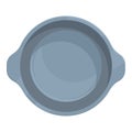 Round cook icon cartoon vector. Food bakery