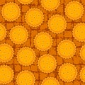 Round cookie seamless background pattern