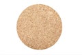 Round cork background isolated Royalty Free Stock Photo