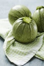 Round courgettes Royalty Free Stock Photo