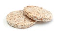 Round crispbreads isolated Royalty Free Stock Photo