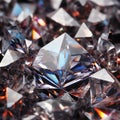 Round Cut Diamond. Diamond.beautiful Diamond Isolated. Background With a Copy Space. Brilliant. Royalty Free Stock Photo