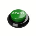 Round 3D START button Royalty Free Stock Photo