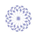 Round dandelion icon
