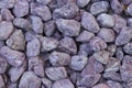 Round decorative stones for landscape design Royalty Free Stock Photo