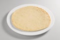 Round dish with piadina bread