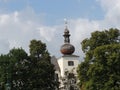 Round dome on the roof of an old house Royalty Free Stock Photo