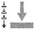 Dotted Move Bottom Collage of Round Dots with Similar Icons
