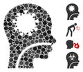 Round Dot Coronavirus Patient Icon Mosaic Royalty Free Stock Photo