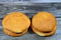 Round Egyptian pastries made of flour plain or stuffed with ajwa, agwa or pressed dates fruit, baked in the oven, usually served