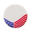 USA Flag Election Button Royalty Free Stock Photo