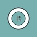 Round element of infographics in pie charts. Vector illustration Royalty Free Stock Photo