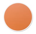 Round empty orange circle vector illustration