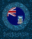Round Falklands badge.