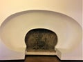 Round fireplace, Gala - DalÃÂ¬ Castle in Pubol Royalty Free Stock Photo