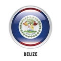Round flag of Belize