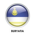 Round flag of Buryatia